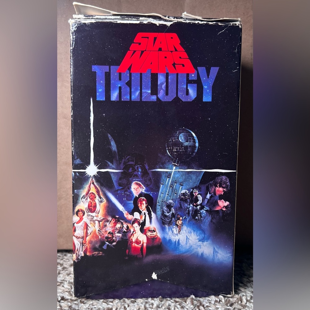 VTG 1990 Star Wars Trilogy CBS/FOX Original Theatrical Release VHS 3-Tape Set